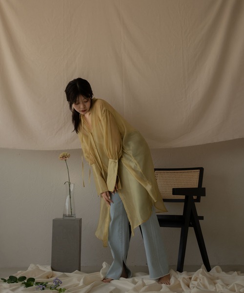 セール】long sheer shirt / ロングシアーシャツ（シャツ