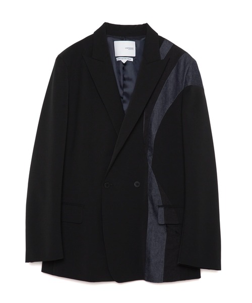 yoshiokubo(ヨシオクボ)の「yoshiokubo ヨシオクボ / DENIM REFLECTION JACKET デニムリフレクションジャケット / YKF24509(テーラードジャケット・メンズ・カーキ/ブラック・3)」の2枚目の写真