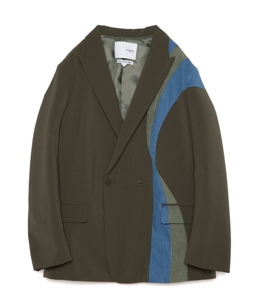 yoshiokubo(ヨシオクボ)の「yoshiokubo ヨシオクボ / DENIM REFLECTION JACKET デニムリフレクションジャケット / YKF24509(テーラードジャケット・メンズ・カーキ/ブラック・3)」の3枚目の写真