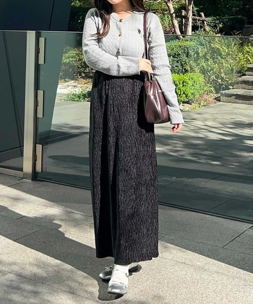 セール】【新色追加】すっきり見え！ベロアプリーツバック