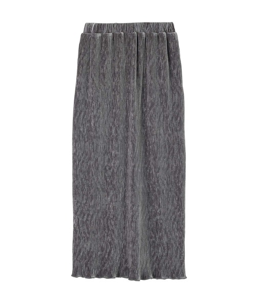 GeeRA（ジーラ）の「【新色追加/S-LLサイズ展開】すっきり見え！ベロアプリーツバックスリットロングタイトスカート（スカート・レディース・アイボリー/ブラック/グレー/ブラウン・MEDIUM/LARGE/X-LARGE/SMALL）」の12枚目の写真