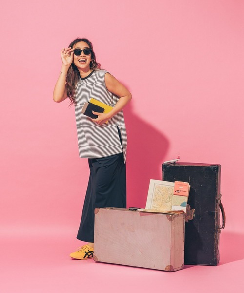 HEREIAM（ヘレイアム）の「【HEREIAM】UVカット/ラウンドサングラス（サングラス・レディース・チャコール/ブラック/ライトイエロー・FREE）」の6枚目の写真