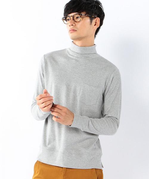 coen(コーエン)の「スムースタートルネック(Tシャツ/カットソー・メンズ・ブラック/グレー・MEDIUM/LARGE/SMALL/X-LARGE)」の2枚目の写真