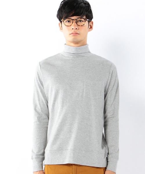 coen(コーエン)の「スムースタートルネック(Tシャツ/カットソー・メンズ・ブラック/グレー・MEDIUM/LARGE/SMALL/X-LARGE)」の4枚目の写真