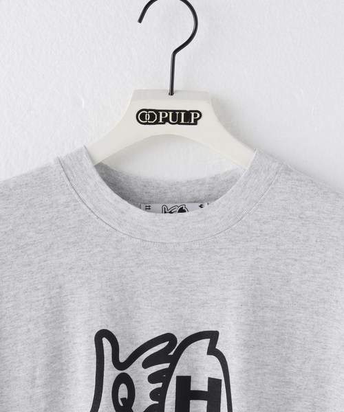 【セール】【QH / QUISPIAM HABILIS】QH LOGO S/S T-SHIRTS（Tシャツ/カットソー）｜PULP/417EDIFICE（パルプフォーワンセブンエディフィス）