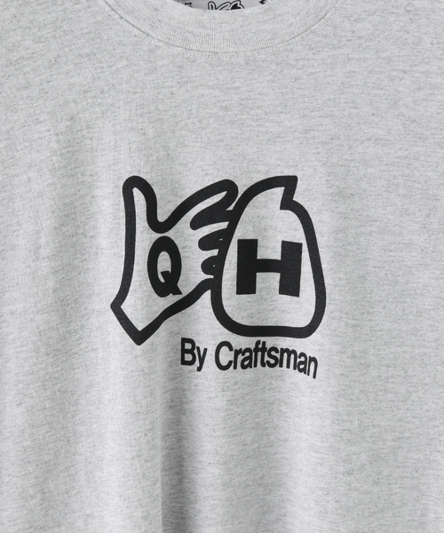 【セール】【QH / QUISPIAM HABILIS】QH LOGO S/S T-SHIRTS（Tシャツ/カットソー）｜PULP/417EDIFICE（パルプフォーワンセブンエディフィス）