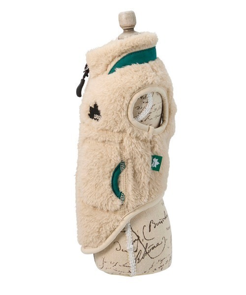 LOGOS（ロゴス）の「LOGOS/ポイントカラーボアベスト（ペットウェア・レディース・アイボリー/レッド・XS/S/M/L/2L/3L）」の4枚目の写真