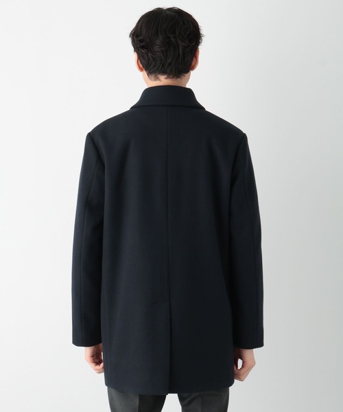 GLOBAL WORK（グローバルワーク）の「軽やかストレッチショートステンカラーコート/115776（ステンカラーコート・メンズ・ブラウン系5/ブラック/チャコール/ネイビー・SMALL/MEDIUM/LARGE/X-LARGE）」の5枚目の写真