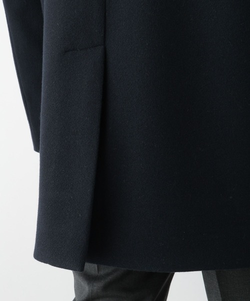 GLOBAL WORK（グローバルワーク）の「軽やかストレッチショートステンカラーコート/115776（ステンカラーコート・メンズ・ブラウン系5/ブラック/チャコール/ネイビー・SMALL/MEDIUM/LARGE/X-LARGE）」の11枚目の写真