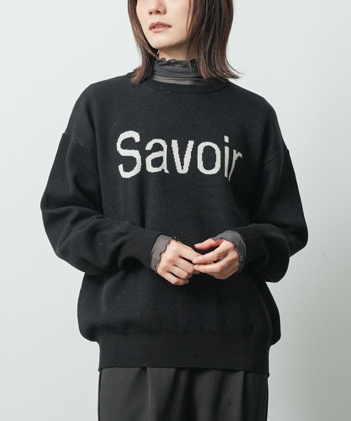 セール】ジャガードロゴニットプルオーバー（ニット/セーター）｜mili