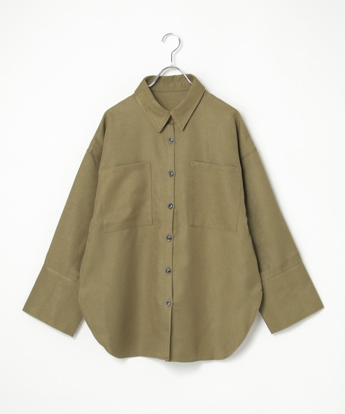 SALE✩.*˚ NOWOS 日本製キルティングデザイン入り シャツ ブラウス SALE✩.*˚ NOWOS 日本製キルティングデザイン入り シャツ ブラウス