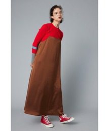 SHEL'TTER（シェルター）の「Back open satin dress　　バックオープンサテンドレス（ワンピース）」