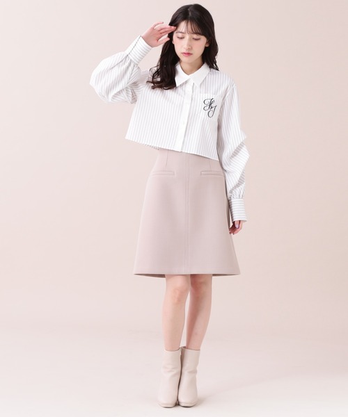【セール】◇ボンディングAラインスカ―ト（スカート）｜JILL by JILL STUART（ジルバイジルスチュアート）