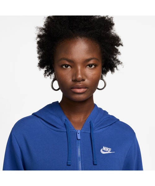 NIKE(ナイキ)の「ナイキ NIKE ナイキ NSW クラブ フリース フルジップ L/S フーディ ST(スウェット・レディース・ライトグレー・M/L)」の10枚目の写真