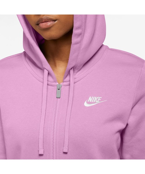 NIKE(ナイキ)の「ナイキ NIKE ナイキ NSW クラブ フリース フルジップ L/S フーディ ST(スウェット・レディース・ライトグレー・M/L)」の12枚目の写真