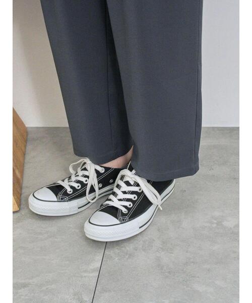 Samansa Mos2 blue（サマンサモスモスブルー）の「パウダーツイルテーパードイージーパンツ（その他パンツ・レディース・ベージュ/チャコールグレー/ブラック/グレー・F）」の5枚目の写真