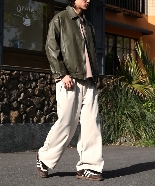 TOBEE（トゥビー）の「【Tobee】ヴィンテージ レザー ブルゾン/ ジャケット（ブルゾン・メンズ・グリーン/ブラック/ブラウン・SMALL/MEDIUM/LARGE）」の11枚目の写真