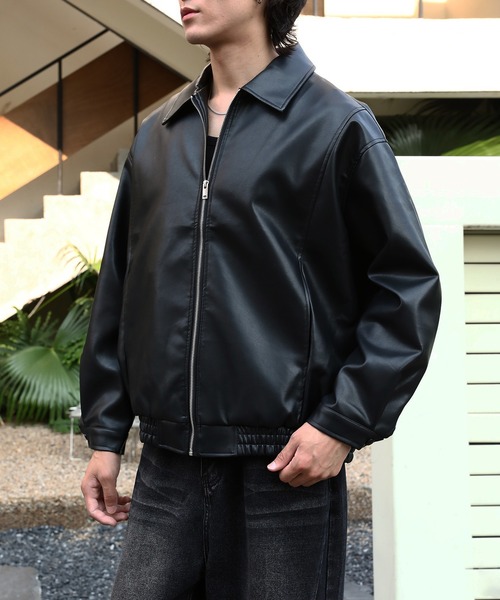 TOBEE（トゥビー）の「【Tobee】ヴィンテージ レザー ブルゾン/ ジャケット（ブルゾン・メンズ・グリーン/ブラック/ブラウン・SMALL/MEDIUM/LARGE）」の18枚目の写真