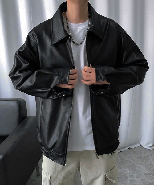 TOBEE（トゥビー）の「【Tobee】ヴィンテージ レザー ブルゾン/ ジャケット（ブルゾン・メンズ・グリーン/ブラック/ブラウン・SMALL/MEDIUM/LARGE）」の20枚目の写真