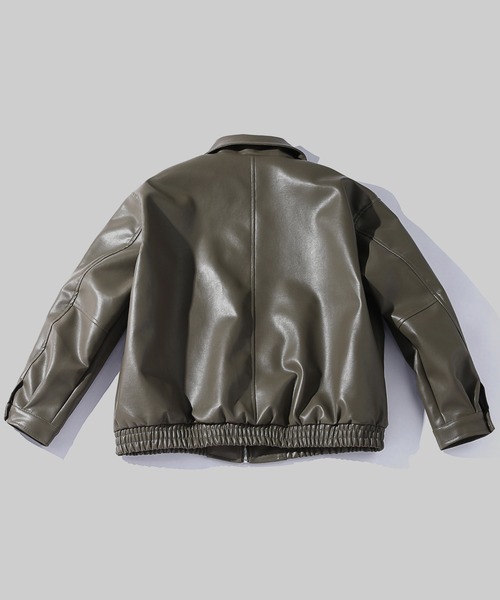 TOBEE（トゥビー）の「【Tobee】ヴィンテージ レザー ブルゾン/ ジャケット（ブルゾン・メンズ・グリーン/ブラック/ブラウン・SMALL/MEDIUM/LARGE）」の22枚目の写真