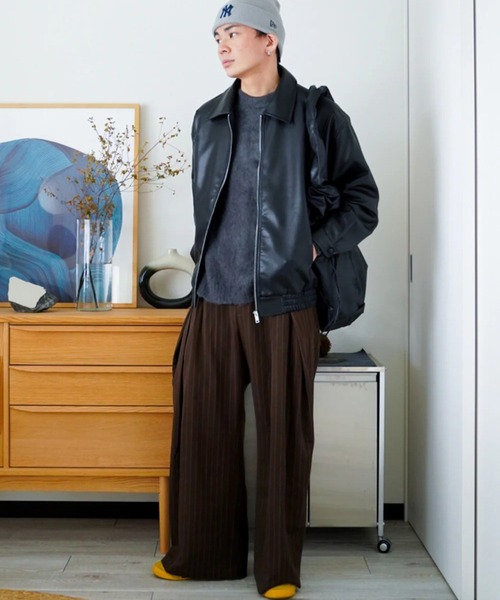 その他ブランド / ESSEBI/レザージャケット・ブルゾン/48/レザー/BRW Tobee】ヴィンテージ レザー ブルゾン/ ジャケット（ブルゾン）｜TOBEE