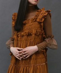 PERNA | チュール付きボディスーツ(Tシャツ/カットソー)