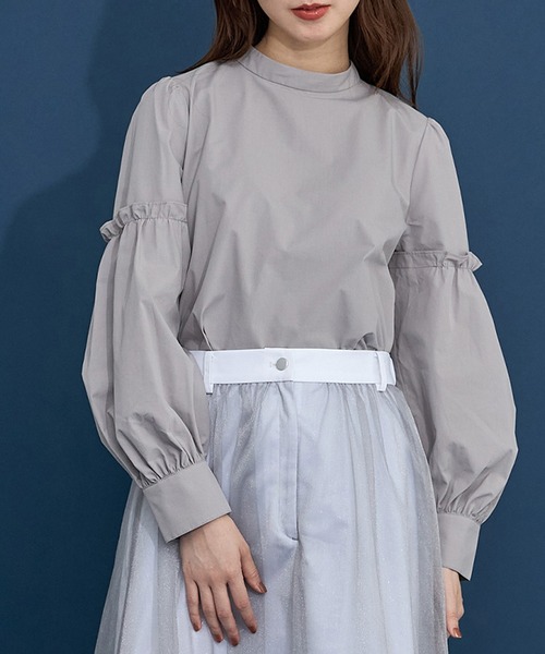 さき❣️23区☆スリーブコンシャス(オレンジ)＆ビッグシャツ(ホワイト) CITY TOKYO（シティトウキョウ）の「スリーブコンシャストップス