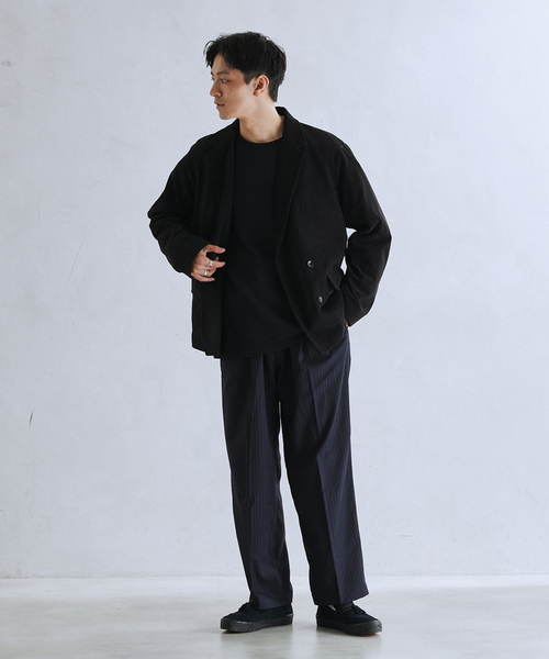 JOURNAL STANDARD relume(ジャーナルスタンダード レリューム)の「TECH ツイード SOLOTEX サキソニースラックス(スラックス・メンズ・ネイビー/チャコールグレー/ブラウン・MEDIUM/LARGE)」の9枚目の写真