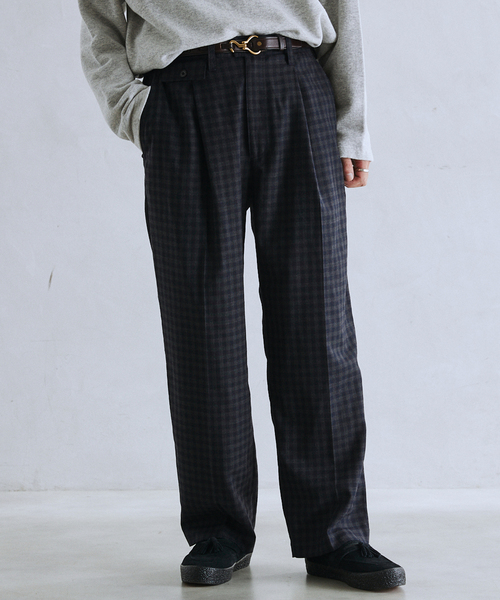 JOURNAL STANDARD relume(ジャーナルスタンダード レリューム)の「TECH ツイード SOLOTEX サキソニースラックス(スラックス・メンズ・ネイビー/チャコールグレー/ブラウン・MEDIUM/LARGE)」の15枚目の写真