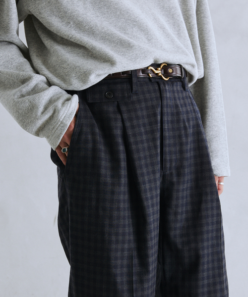 JOURNAL STANDARD relume(ジャーナルスタンダード レリューム)の「TECH ツイード SOLOTEX サキソニースラックス(スラックス・メンズ・ネイビー/チャコールグレー/ブラウン・MEDIUM/LARGE)」の16枚目の写真