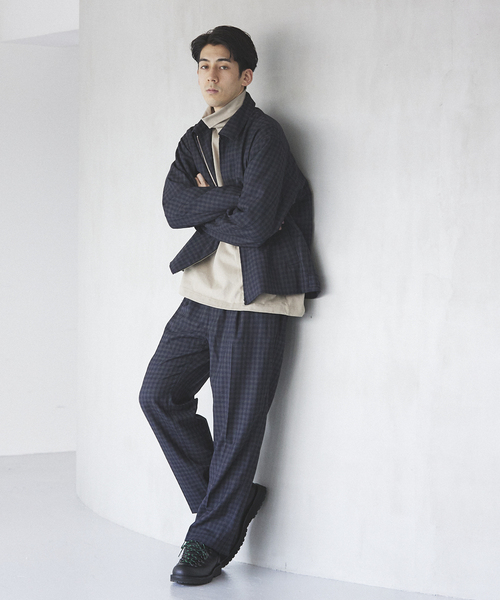 JOURNAL STANDARD relume(ジャーナルスタンダード レリューム)の「TECH ツイード SOLOTEX サキソニースラックス(スラックス・メンズ・ネイビー/チャコールグレー/ブラウン・MEDIUM/LARGE)」の20枚目の写真