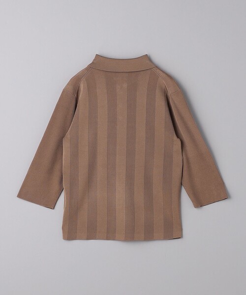 UNITED ARROWS(ユナイテッドアローズ)の「ランダムリブ ポロニット(ニット/セーター・レディース・オフホワイト/ブラック/ブラウン・FREE)」の22枚目の写真
