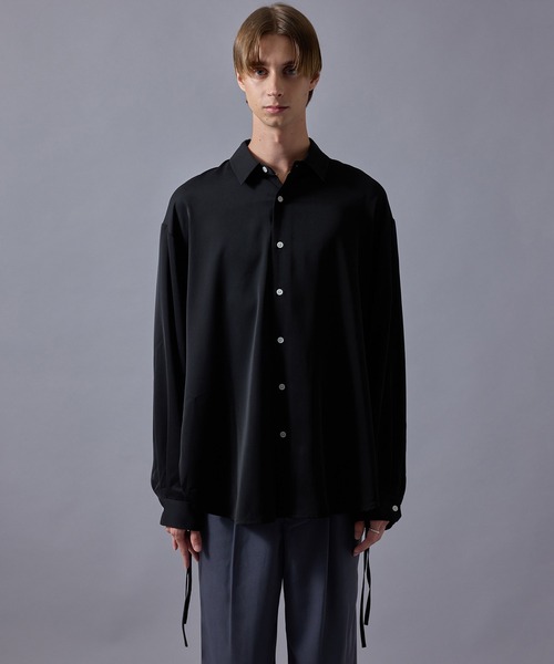 JUNRED(ジュンレッド)の「スリットコードシャツ(シャツ/ブラウス・メンズ・グレー/ブルー系その他4/ブラック・S/M/L)」の16枚目の写真