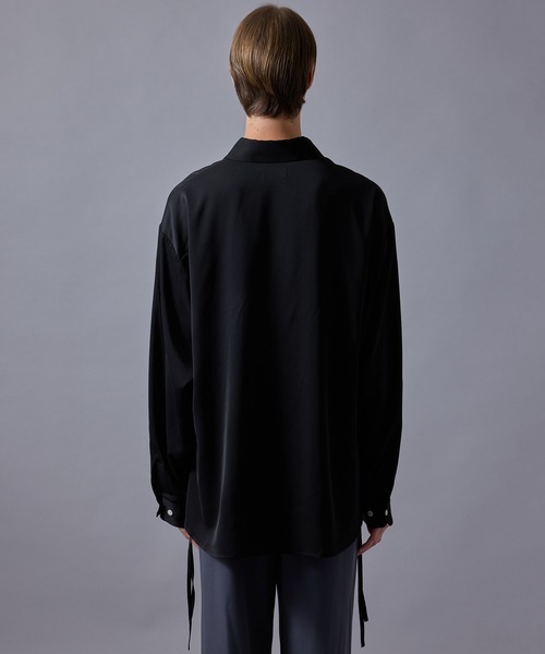 JUNRED(ジュンレッド)の「スリットコードシャツ(シャツ/ブラウス・メンズ・グレー/ブルー系その他4/ブラック・S/M/L)」の18枚目の写真
