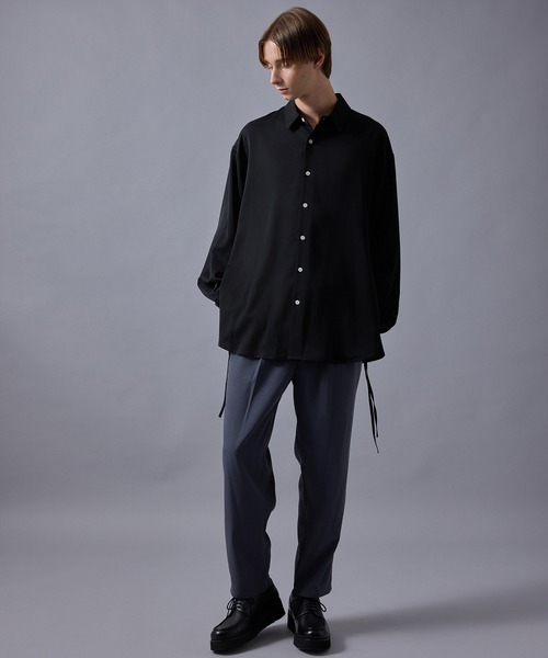 JUNRED(ジュンレッド)の「スリットコードシャツ(シャツ/ブラウス・メンズ・グレー/ブルー系その他4/ブラック・S/M/L)」の21枚目の写真
