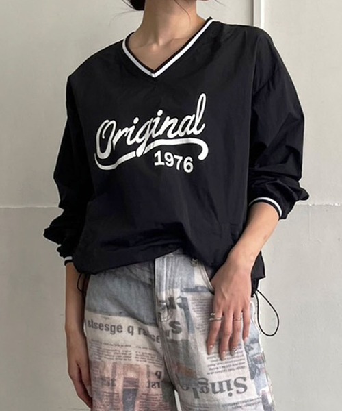 Jewelobe（ジュエローブ）の「ロゴプリントナイロンスポーティープルオーバー（Tシャツ/カットソー・レディース・ブラック/サックスブルー/ホワイト・FREE）」の19枚目の写真
