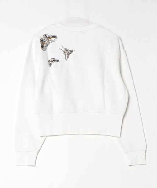 ALLSAINTS(オールセインツ)の「SEPARO BUTTERFLY EMBELLISHED SWEATSHIRT | SEPARO バタフライ 刺繍 スウェットシャツ(スウェット・レディース・ホワイト・S/M/XS)」の2枚目の写真