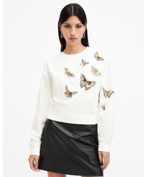 SEPARO BUTTERFLY EMBELLISHED SWEATSHIRT | SEPARO バタフライ 刺繍 スウェットシャツ
