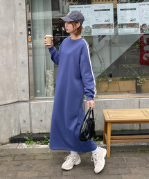 Chillfar（チルファー）の「袖ラインワンピース（ワンピース）」