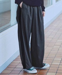 MEDE19F（メデジュウキュウ）の「ＭＥＤＥ１９Ｆ　ストライプサイドラインパンツ〈グレー〉（スラックス）」