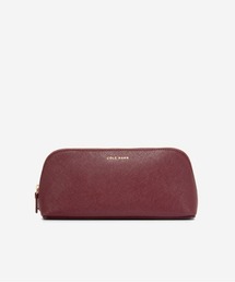 COLE HAAN コールハーン  本革　ダブル ガセット ポーチ　バーガンディ ダブル ガセット ポーチ womens. 6300 | COLE_HAAN