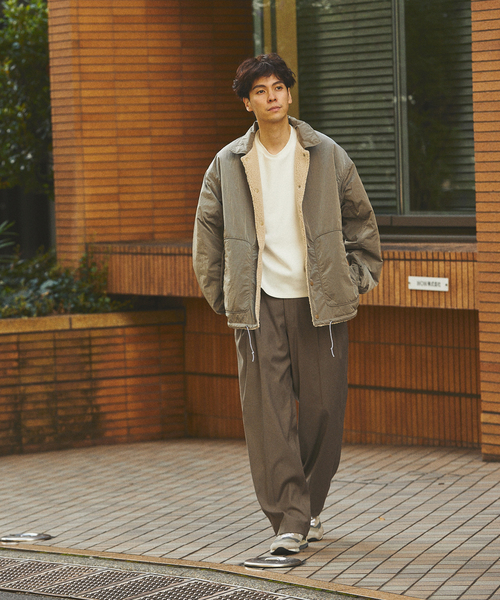 417 EDIFICE(フォーワンセブンエディフィス)の「ANOTHER OFFICE / アナザーオフィス SANTIAGO SLACKS(スラックス・メンズ・キャメル/ブラック/チャコールグレー・2/3)」の15枚目の写真