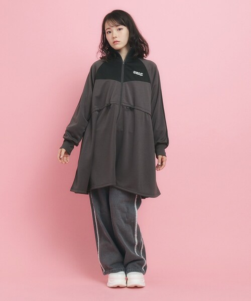 セール】【韓国っぽ】ニュートロ ジャージドレス（ワンピース）｜PINK