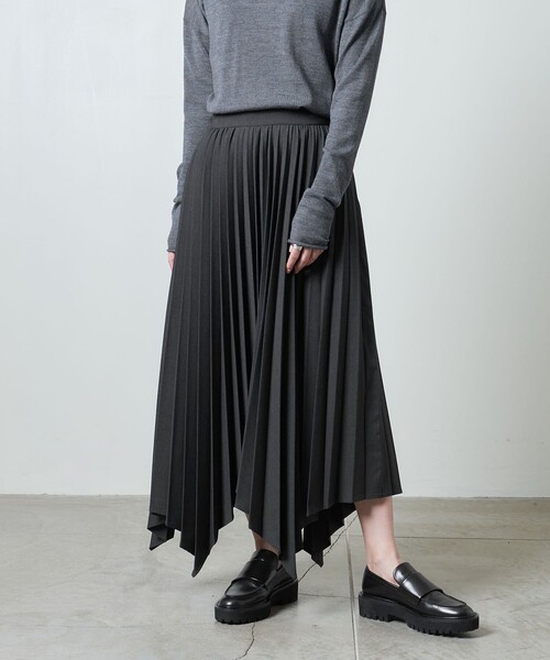 【セール】＜MARW UNITED ARROWS＞アシンメトリー プリーツ スカート（スカート）｜MARW UNITED ARROWS（マルゥ ユナイテッドアローズ）