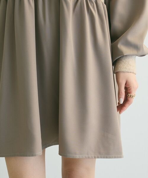 armonia（アルモニーア）の「armonia.布帛切り替えニットミニワンピース（ワンピース・レディース・グレー/ブルー/ベージュ・FREE）」の15枚目の写真