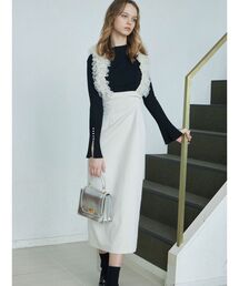 MERCURYDUO | チュールサスペンダーストレートスカート(スカート)