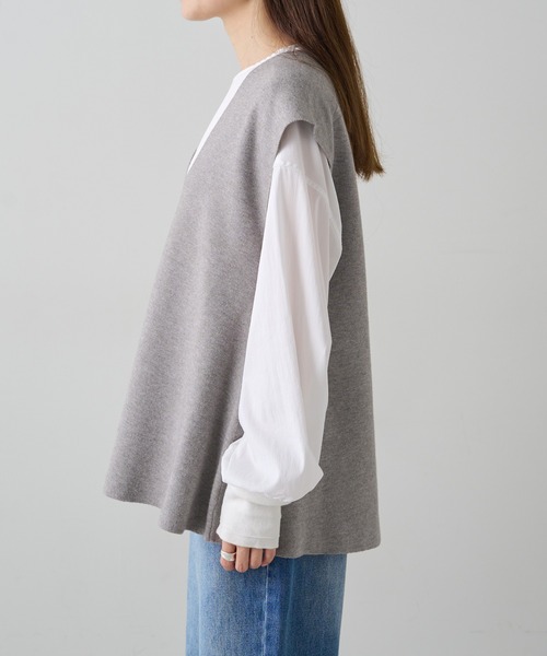 PUAL CE CIN(ピュアルセシン)の「ミラノリブニットベスト(ベスト・レディース・ブラウン/ブラック/グレー系その他・FREE)」の19枚目の写真