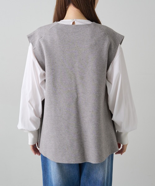 PUAL CE CIN(ピュアルセシン)の「ミラノリブニットベスト(ベスト・レディース・ブラウン/ブラック/グレー系その他・FREE)」の20枚目の写真