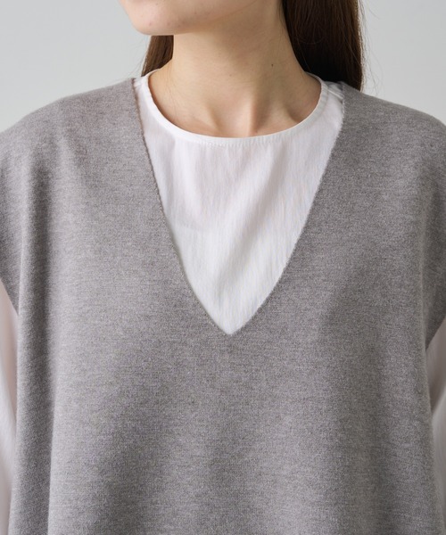 PUAL CE CIN(ピュアルセシン)の「ミラノリブニットベスト(ベスト・レディース・ブラウン/ブラック/グレー系その他・FREE)」の21枚目の写真