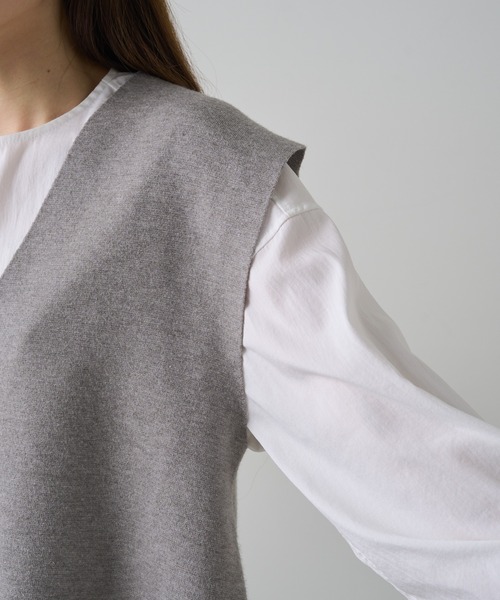 PUAL CE CIN(ピュアルセシン)の「ミラノリブニットベスト(ベスト・レディース・ブラウン/ブラック/グレー系その他・FREE)」の22枚目の写真